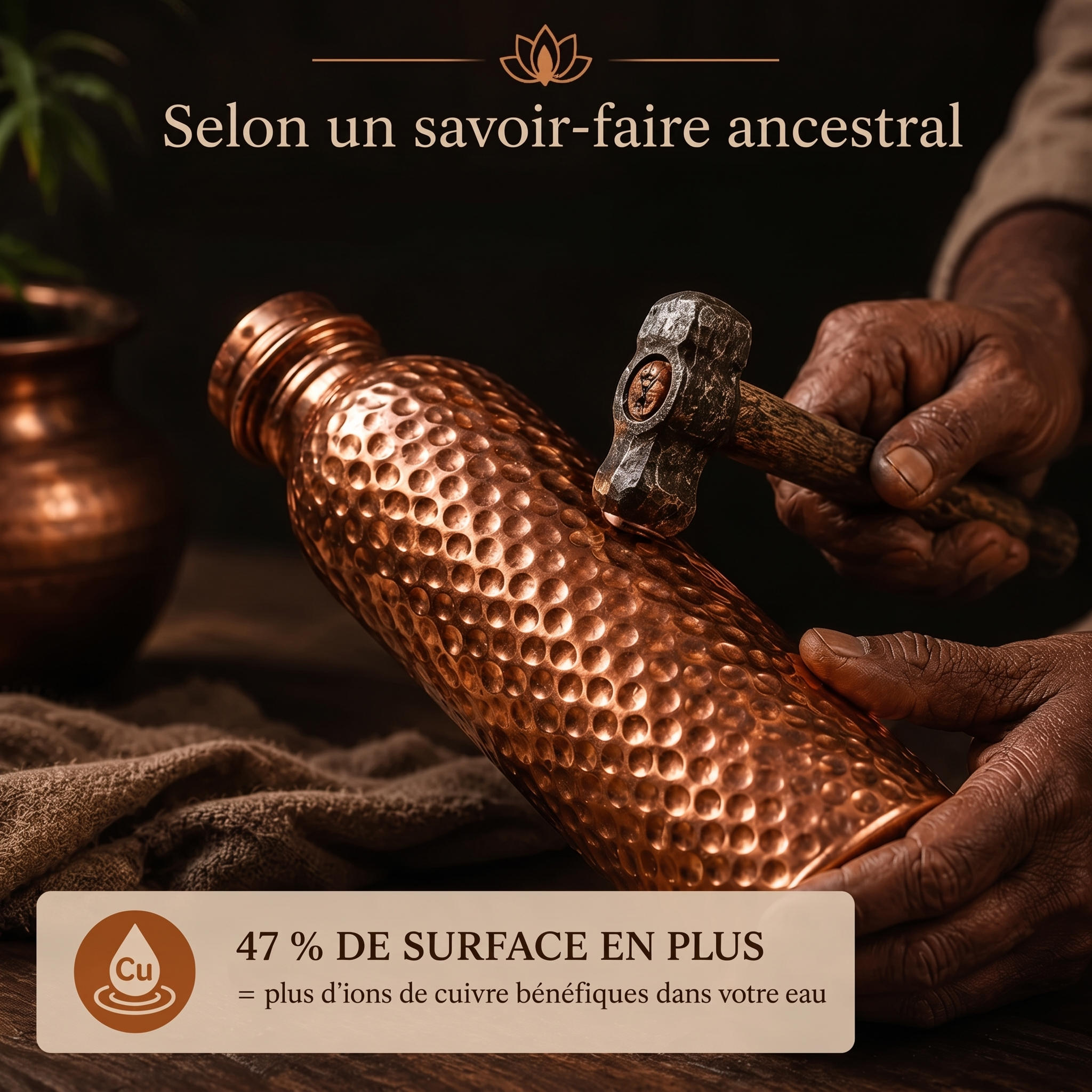 LYNAYE™ — Gourde en Cuivre Pur